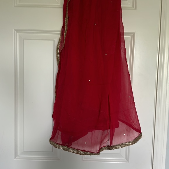 3pc Pakistani red shaadi suit/dress - Picture 16 of 17